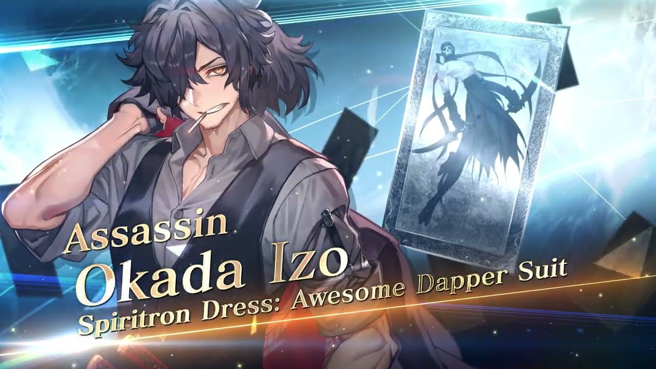 Fate/Grand Order - Okada Izo Spiritron Dress Servant Introduction