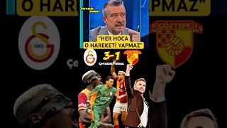 Tümer Metin: Okan Buruk Galatasaray Takımıyla Bütünleşmiş Durumda.