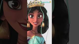 Aladdin: Princess Jasmine's Dress Transformation - If She Was Historically Correct 👑🤍 #Shorts