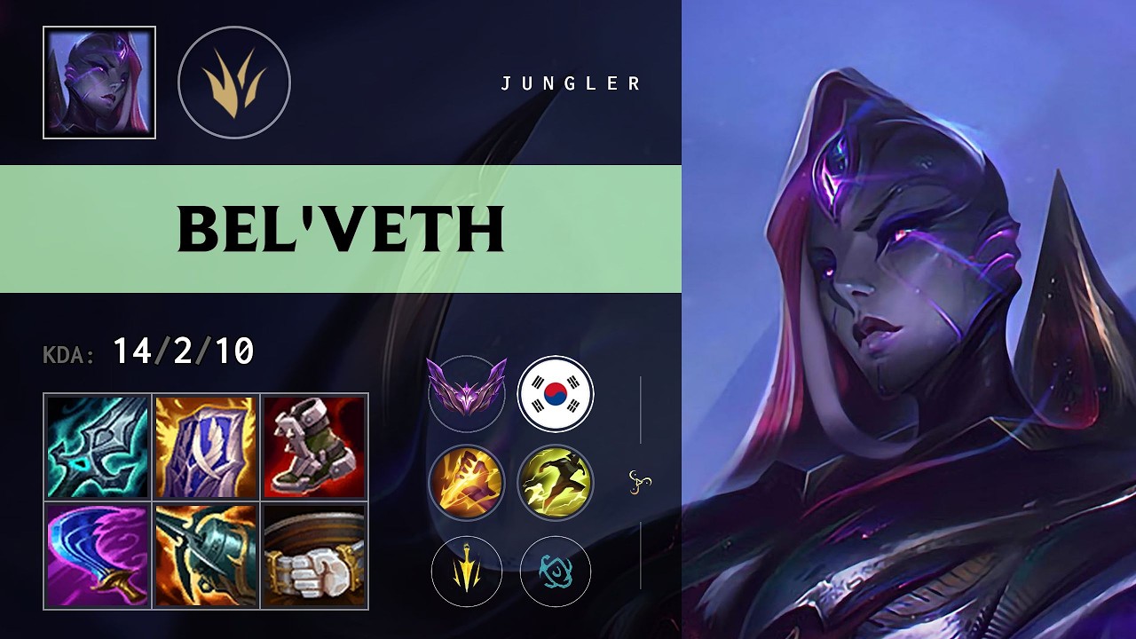 Bel'Veth Jungle vs Evelynn - KR Master Patch 26.21 - YouTube