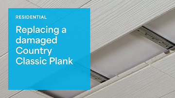 How To Replace A Damaged Ceiling Plank