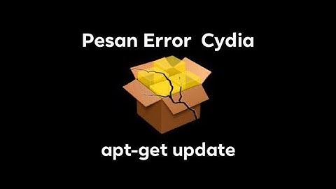 Mengatasi Pesan Error Cydia apt-get update