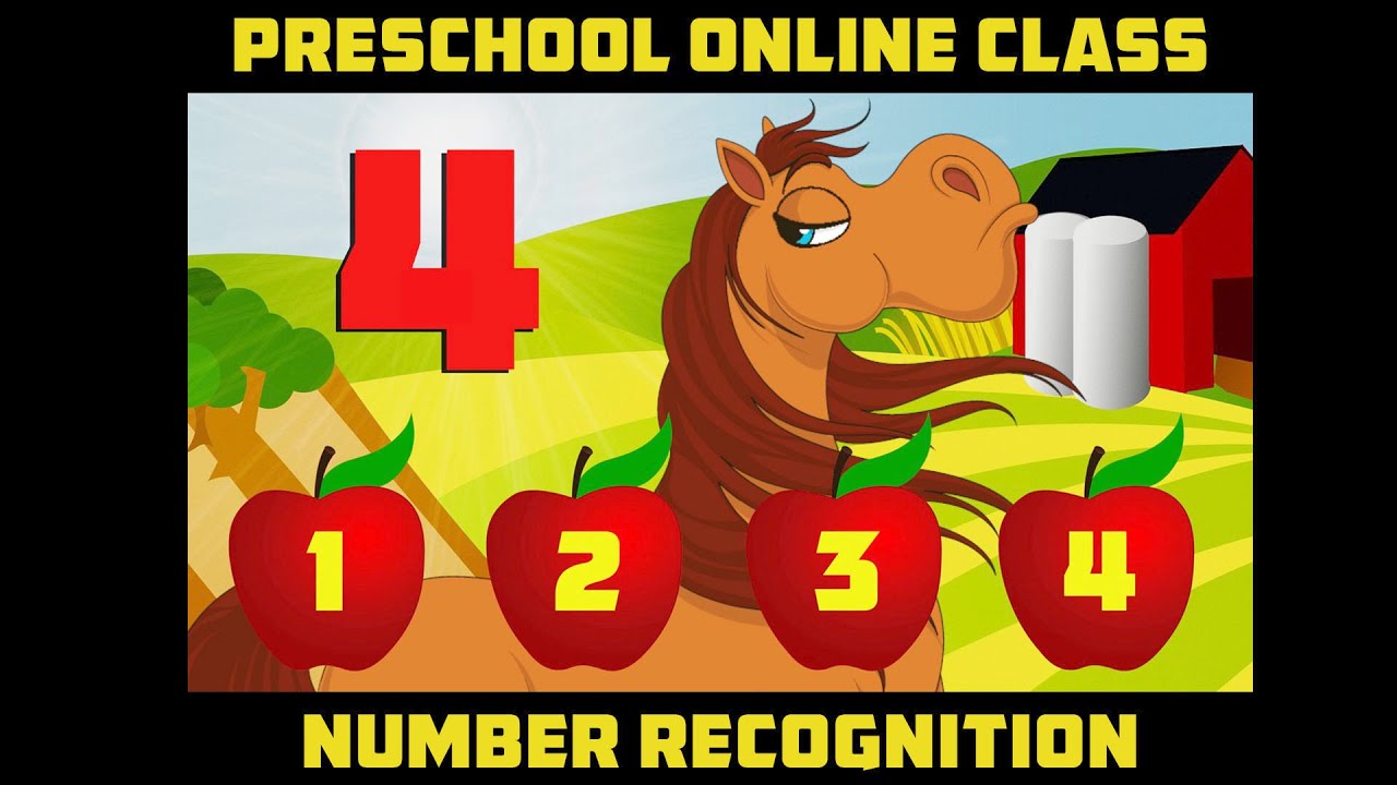 ONLINE PRESCHOOL CLASS NUMBER RECOGNITION 010 Preschool number