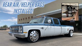 1986 Square Body Chevrolet C30 Dually Turbo LS Swap Project  Part 17  Rear Suspension Air Bags