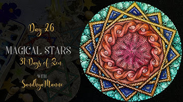 Tangle BRASA-MILI on Day 26 of MAGICAL STARS, 31 Days of Zen!