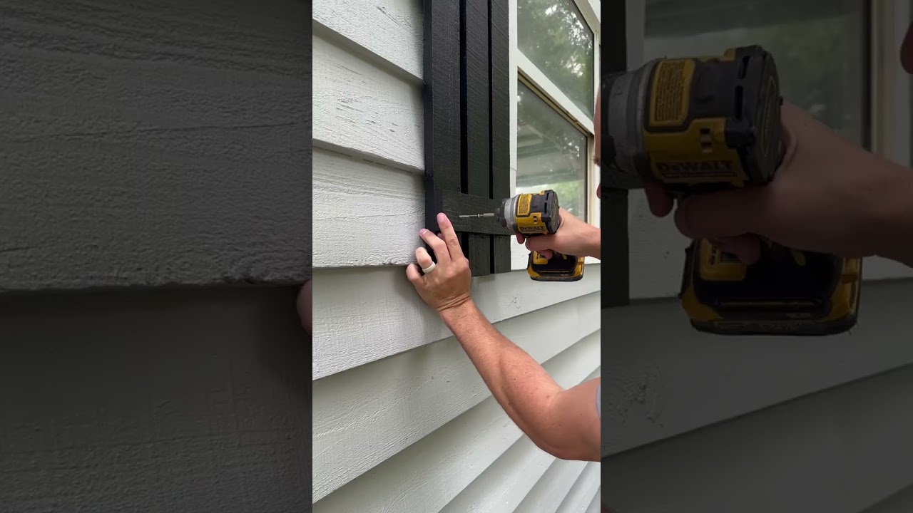 Installing Cedar Shutters with Trim Screws