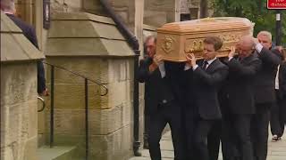 Father Dermott Donnelly (55) funeral (2) (UK) - ITV News - 29th July 2022