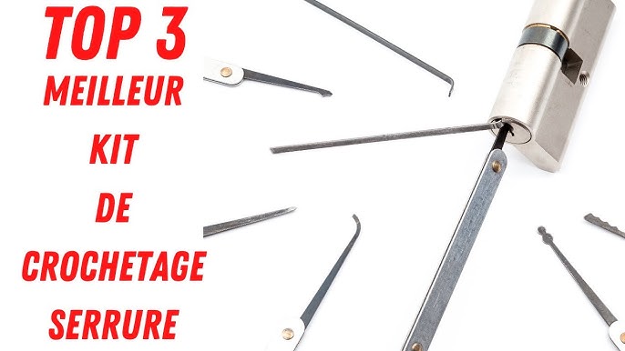 Kit ouverture, crochetage serrure 9 pièces lockpicking :: Sinix