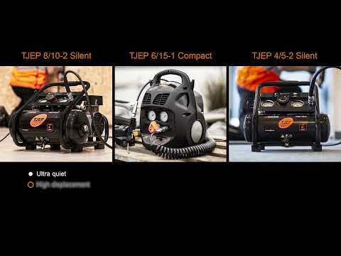 TJEP 4/5-2 Silent & TJEP 8/10-2 Silent Compressors - Noise comparison (LpA, 4m)