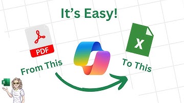 Transform PDF Files Into Excel Sheets With Copilot