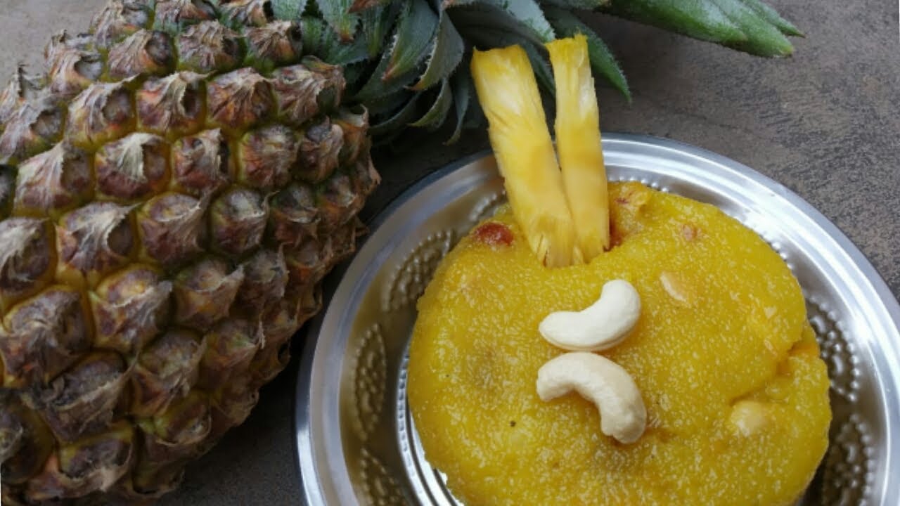 Pineapple kesari recipe in Tamil YouTube