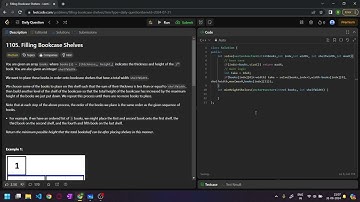 DP | Recursion | 1105. Filling Bookcase Shelves | Coding | LeetCode Solution Part - 2