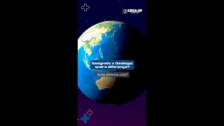 Geógrafo e Geólogo: você sabe a diferença? 🌎 #CreaSP #Geociências #Geógrafo #Geólogo