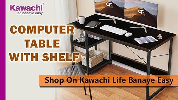 How to Assemble Kawachi Computer Desk Home Office Writing Table Laptop Study Gaming Workstation KW41