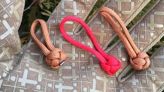 How to make the Diamond Knot Zipper Pulls | DIY Easy Paracord 550 Project for Everyday Carry (EDC)