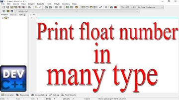 How to print the float number in various method in c programming
