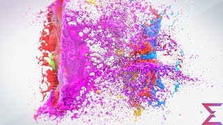 Free Sony Vegas Intro Template #52 : Colorful Paint Splash Intro Template for Sony Vegas 13 - 16