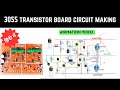 3055 transistor amplifier circuit diagram animation