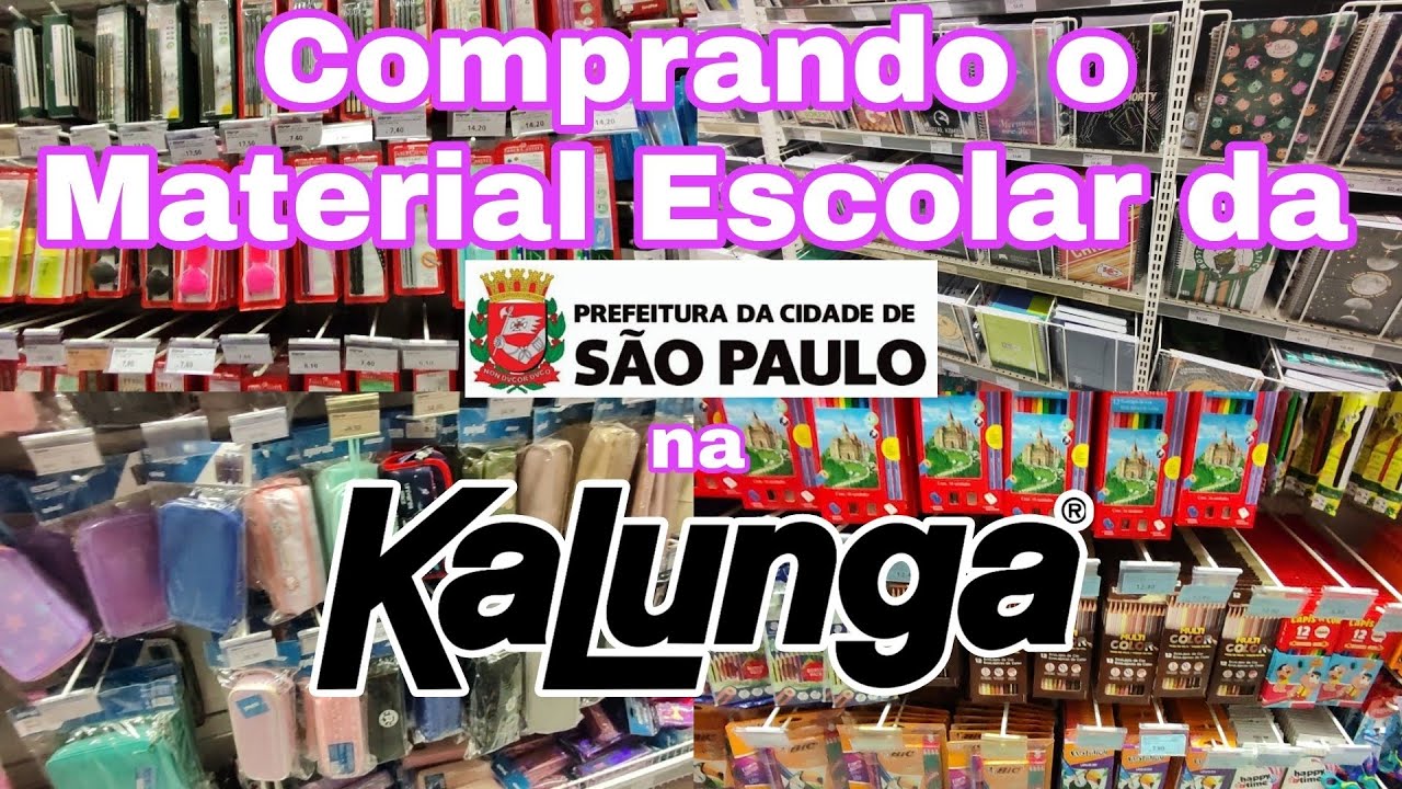 COMPRANDO MATERIAL ESCOLAR - BENEFÍCIO DA PREFEITURA DE SÃO PAULO NA KALUNGA 📚 