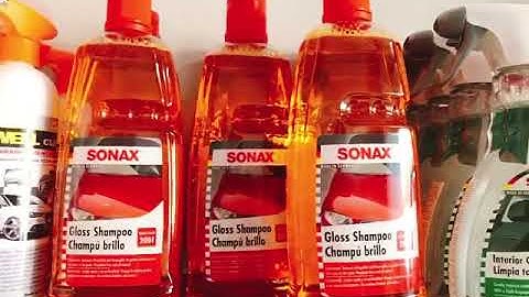 Chai nước rửa xe sonax gloss shampoo 1000ml (vàng)
