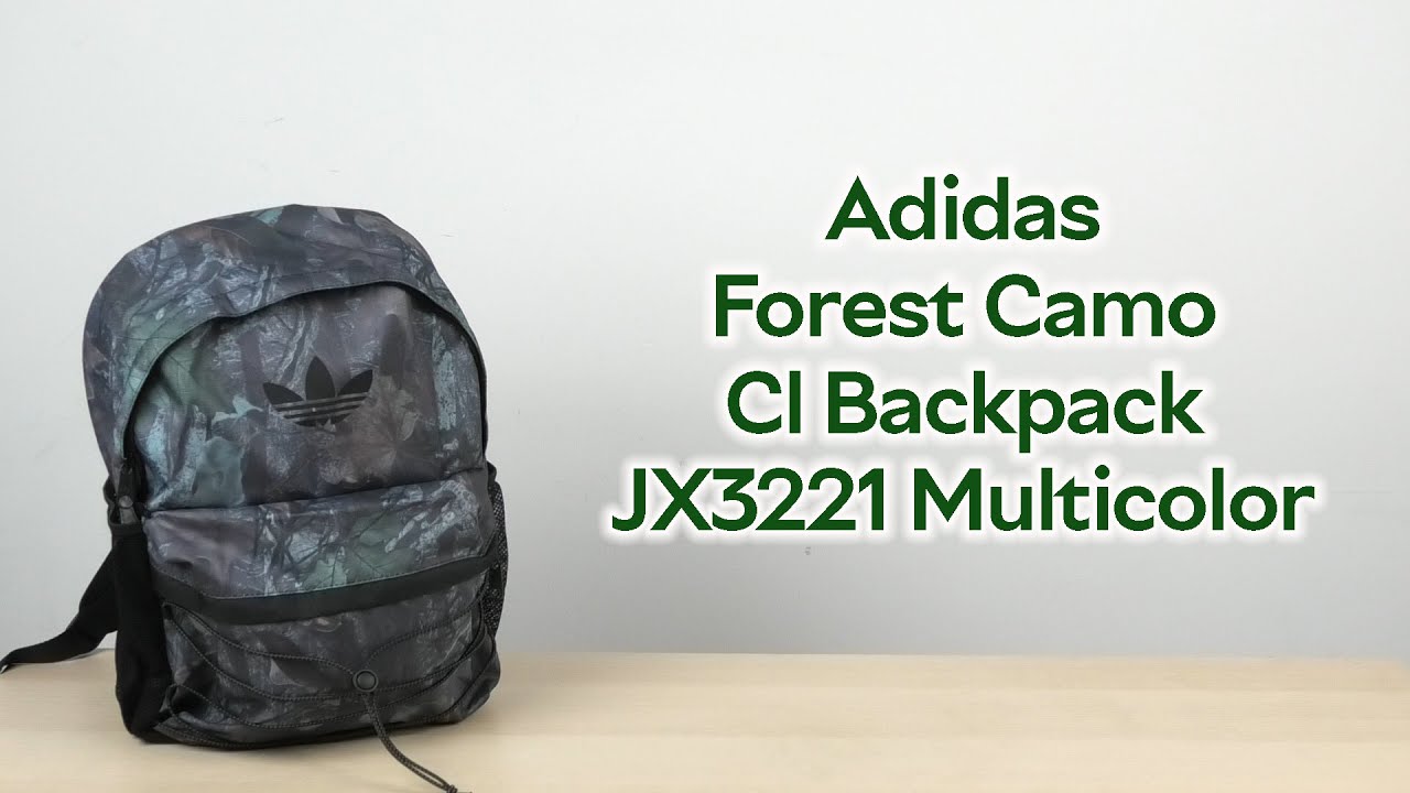 Рюкзак спортивный 18.7 л вмещает формат А4 Adidas Forest Camo Cl