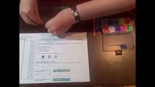Binary Loom Band Bracelet