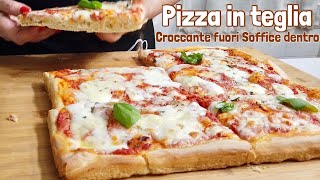 PIZZA IN TEGLIA CROCCANTE FUORI MORBIDA DENTRO🍕ricetta perfetta🍕CRISPY PIZZA OUTSIDE SOFT INSIDE screenshot 5