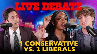 2 Liberals Vs. 1 Conservative Bar Fight Michael Knowles, Luke Beasley, Zina