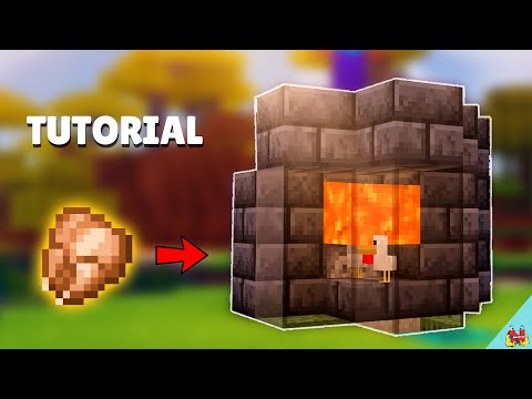 COOKED CHICKEN Farm for BEGINNERS In Minecraft !(BEST EARLY GAME FOOD FARM)