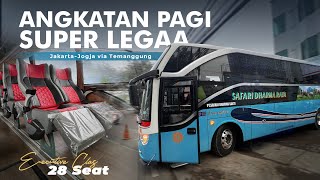 BIS PAGI TERNYAMAN KE JOGJA! - Trip Safari Dharma Raya OBL | Jakarta-Jogja 28 Seat Sajaa