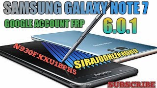 Byp Remove Google Account Samsung Galaxy Note 7 Sm-N930Fd