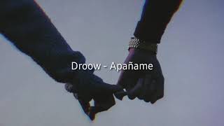 Droow - Apañame // Letra