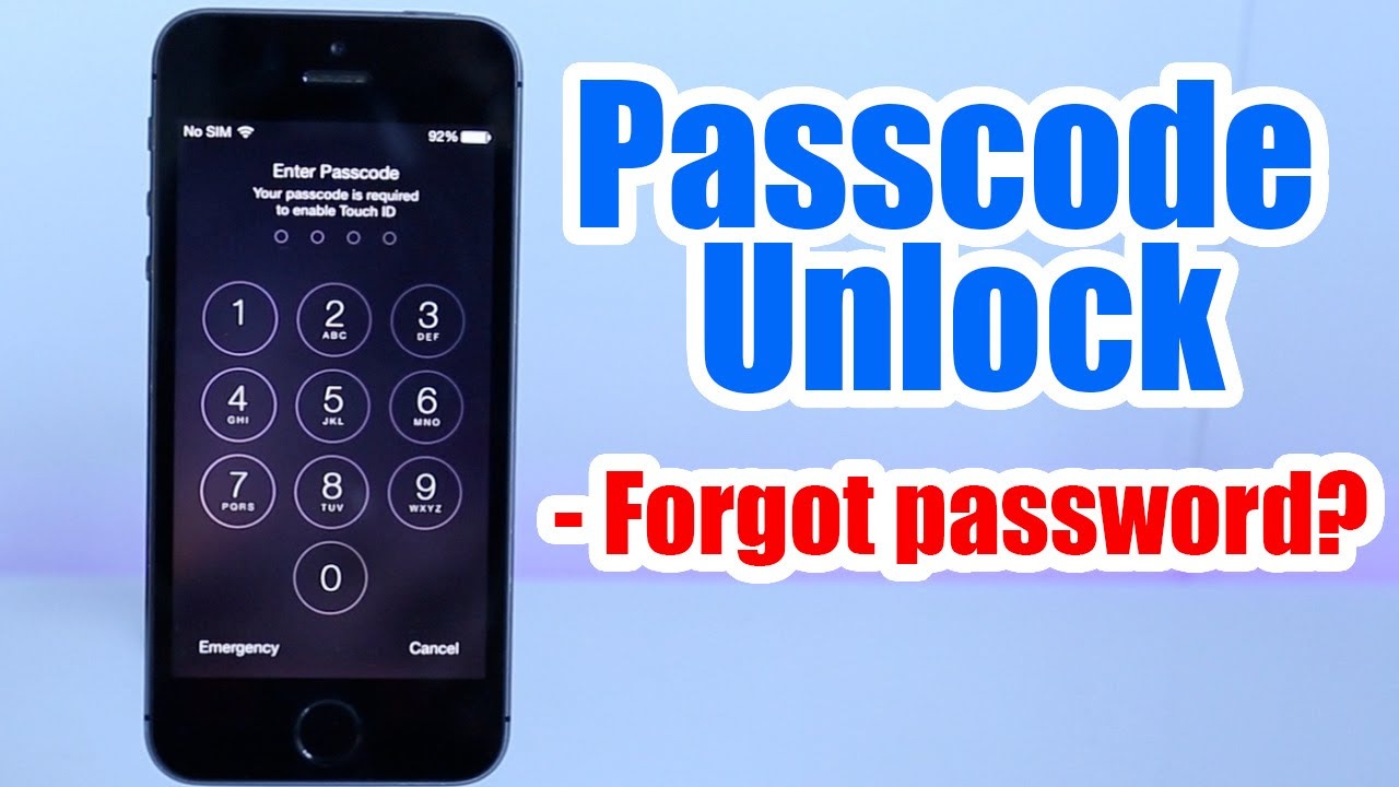 รีเซ็ต iphone 4 ติด รหัส  New Update  Passcode Unlock Iphone 5, 5S, 5C, 6, 6 plus, 4s, 4, / Forgot Passcode / Iphone Disabled any iOS
