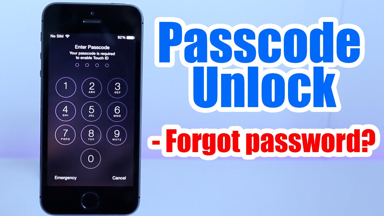 how do you unlock an iphone without the passcode