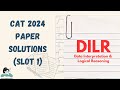 2024 Slot 1 DILR Paper with answers explained | CAT Solved Papers