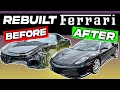 REBUILDING CRASHED FERRARI F430 IN 14 MINUTES