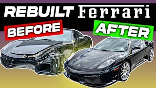 REBUILDING CRASHED FERRARI F430 IN 14 MINUTES