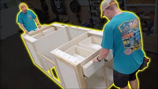 Easy, Reliable, &amp; Strong Drawers - Outdoor Kitchen Island - Day 3 - 390