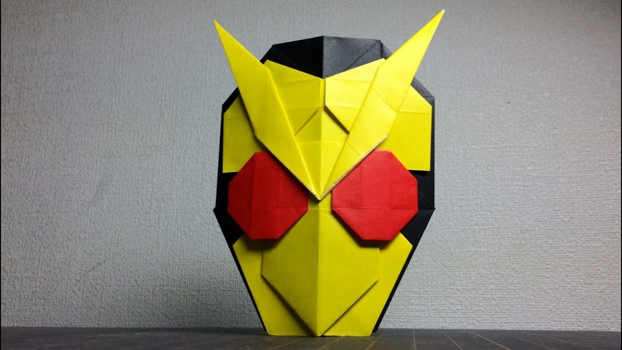 仮面ライダーゼロワン バイティングシャークの折り紙 Origami Kamen Rider Mask Youtube