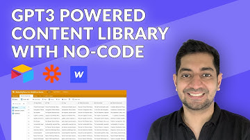 Create your own GPT3 Powered Content Library with No-Code @Webflow @AirtableApp @Zapier @OpenAI