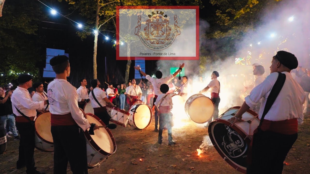 GRUPO DE BOMBOS DE SANTIAGO MAIOR DE POIARES NA FESTA EM HONRA A NOSSA SENHORA DA BOA MORTE-CORRELHÃ
