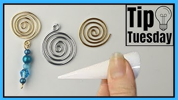 Very EASY Wire Spirals for Jewelry Making and Bookmarks