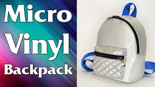 Micro Unicorn Vinyl Day Backpack sewing