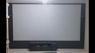 PROJETO CINEMA EM CASA - TELA DE 150 POLEGADAS - PROJETOR GAMER