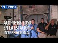 Astronautas de cápsula de SpaceX abordan la Estación Internacional tras acople exitoso