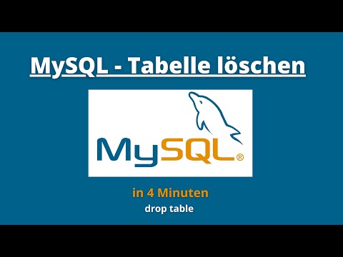 SQL Tabelle löschen - SQL TUTORIAL GERMAN