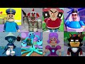 Speed runs crazy obbies skibidi toilet lego barry mr wiggles miss ani trons detention evil cat