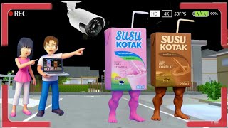Download Lagu Yuta Mio Panik CCTV Merekam ANOMALI SUSU KOTAK Di Depan U-Mart 😱 | Sakura School Simulator MP3