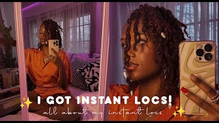 I GOT INSTANT LOCS! ✧ | all about my instant locs | Kyra Love