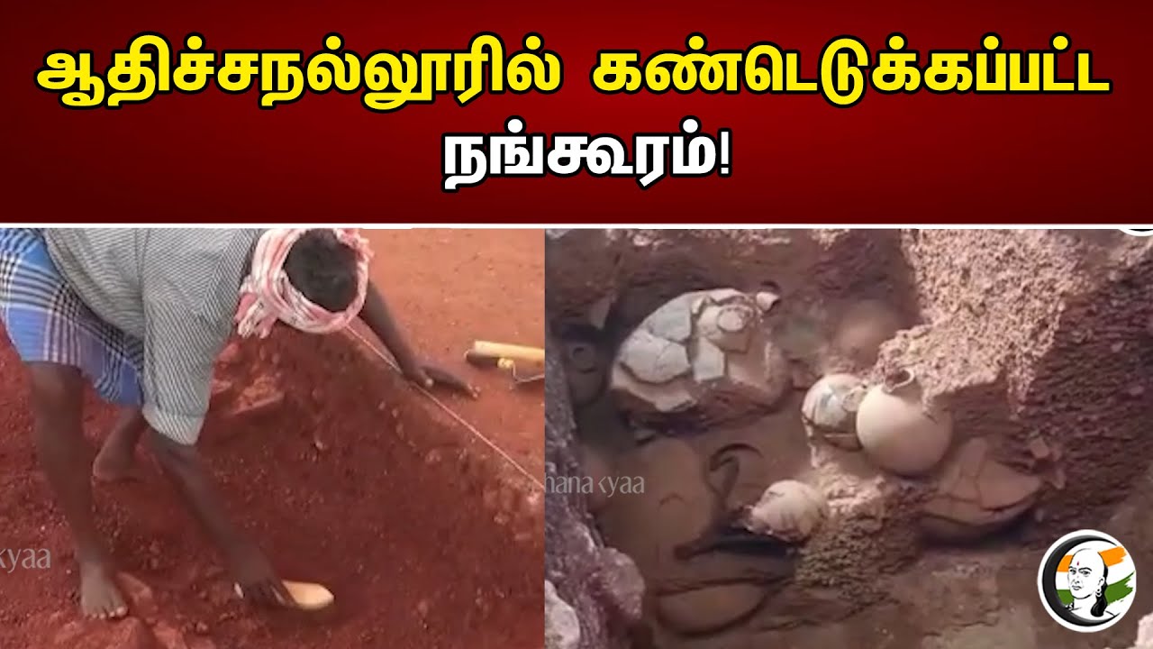 ஆதிச்சநல்லூரில் கண்டெடுக்கப்பட்ட நங்கூரம்! | An anchor found at Adichanallur | Archaeologist
